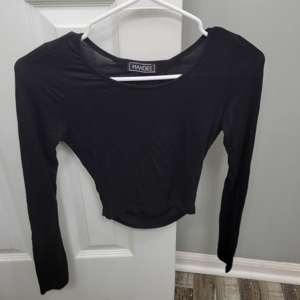 Long Sleeve Crop Top Size Small